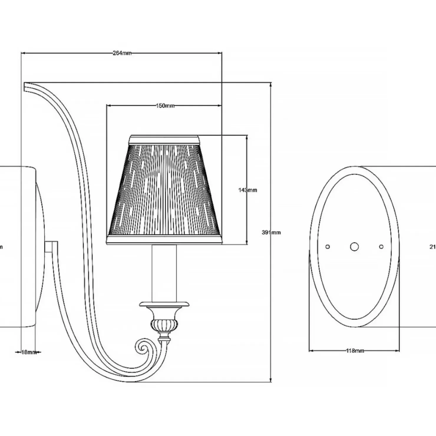 Piaskowo-srebrna lampa ścienna FE-ABBEY1 z serii ABBEY*Sklep Kaja Cheap