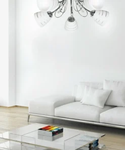 Pięcioramienna lampa retro glamour 35-63854 SIMPLI | Kaja Oświetlenie*Sklep Kaja Cheap