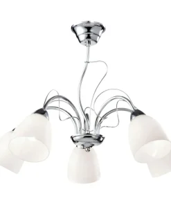 Pięcioramienny żyrandol do salonu K-JSL-6218/5 CHR ARON | Kaja*Sklep Kaja Flash Sale