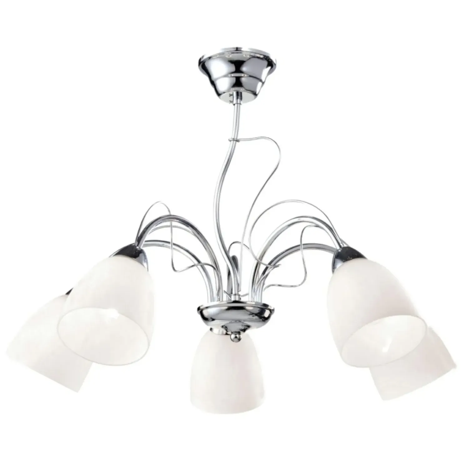 Pięcioramienny żyrandol do salonu K-JSL-6218/5 CHR ARON | Kaja*Sklep Kaja Flash Sale