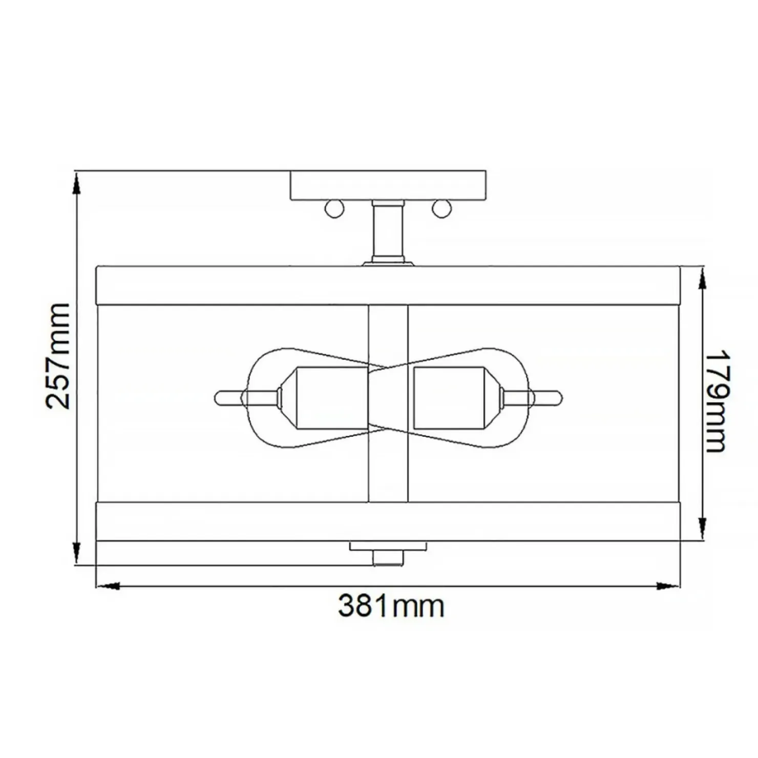 Plafon, lampa sufitowa, do korytarza FE-HARROW-SF z serii HARROW*Sklep Kaja Best