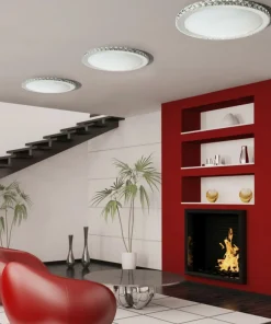 Plafon LED z kryształowym brzegiem ⌀38cm AZ1592 GALLANT | Kaja*Sklep Kaja Discount