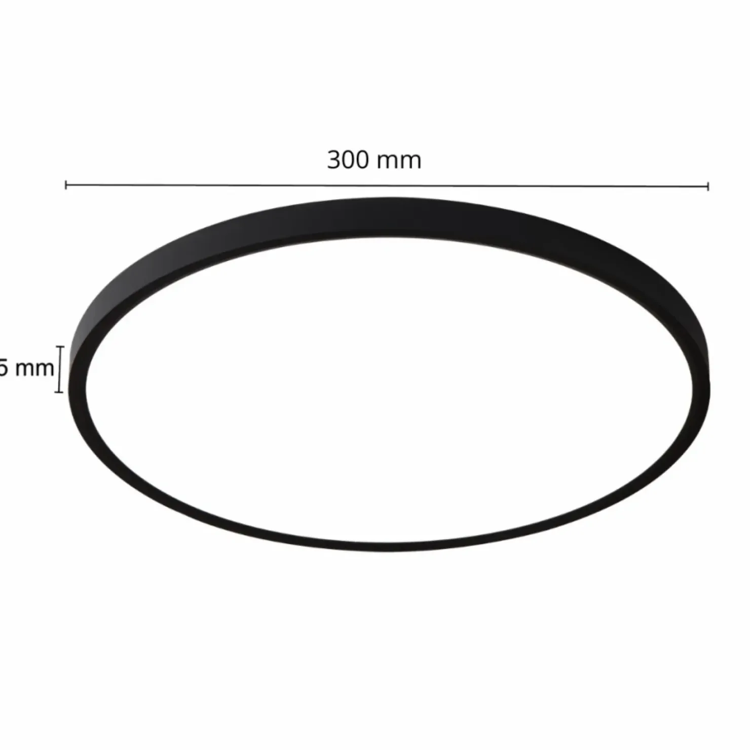 Plafon LED ze zmienną barwą ⌀30cm LP-2505/1C-30 BK CALIFORNIA | Kaja*Sklep Kaja Store