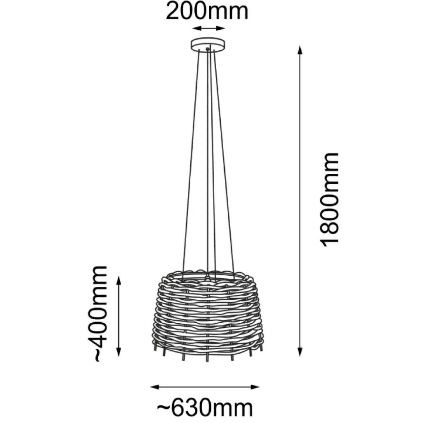 Flash Sale Sklep Kaja Pleciona lampa wisząca na złotym mocowaniu ANT 5090 SUAMI | Kaja