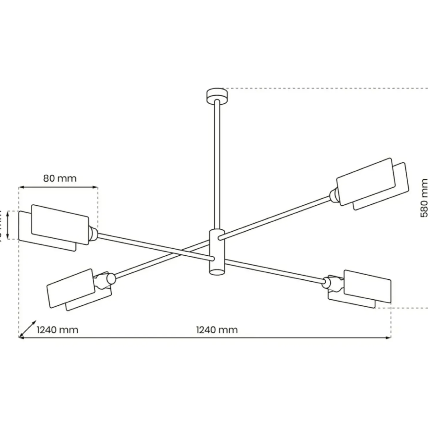 Cheap Sklep Kaja Poczwórna lampa sufitowa, z dużym gwintem MLP8679 z serii ASTRA | Kaja Oświetlen