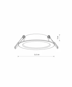 Podtynkowa lampa LED do holu ⌀11,5cm 4000K 10536 MYKONOS LED | Kaja*Sklep Kaja Sale
