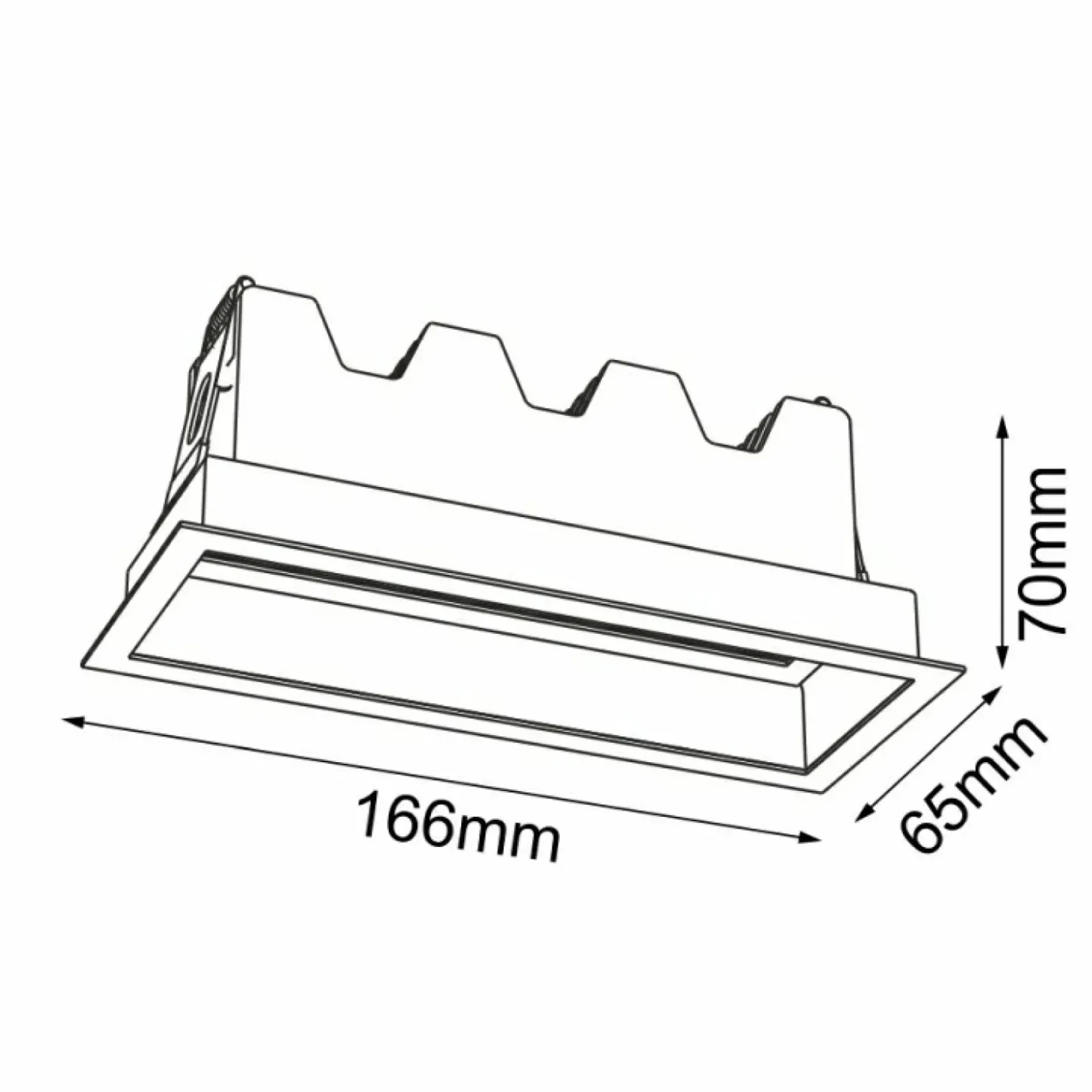Podtynkowa lampa ze światłem LED 10W 3000K ANT 3048 A-GLARE | Kaja*Sklep Kaja Cheap