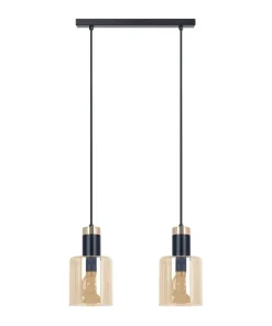 Best Sale Sklep Kaja Podwójna, bursztynowa lampa wisząca na listwieK-5256 z serii ALTO