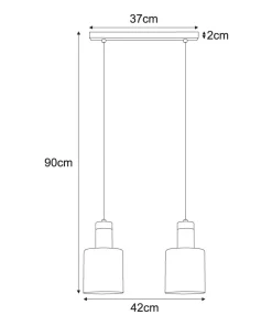 Best Sale Sklep Kaja Podwójna, bursztynowa lampa wisząca na listwieK-5256 z serii ALTO
