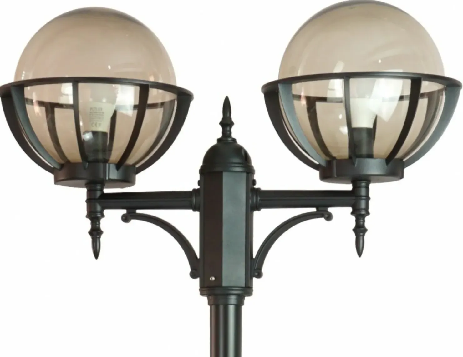 Podwójna lampa stojąca, klosze w koszyczkach OGMWN 2 KPO 250*Sklep Kaja Best