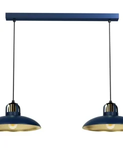 Cheap Sklep Kaja Podwójna lampa wisząca na listwie, niebieska MLP7715 z serii FELIX | Kaja Oświet