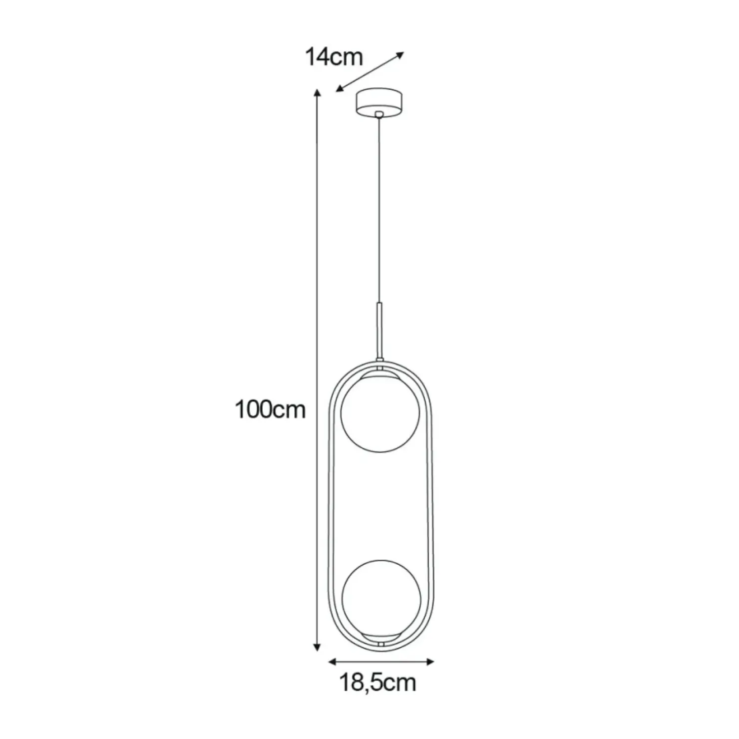 Flash Sale Sklep Kaja Podwójna lampa wisząca z białymi kloszami K-5301 z serii ARLENA