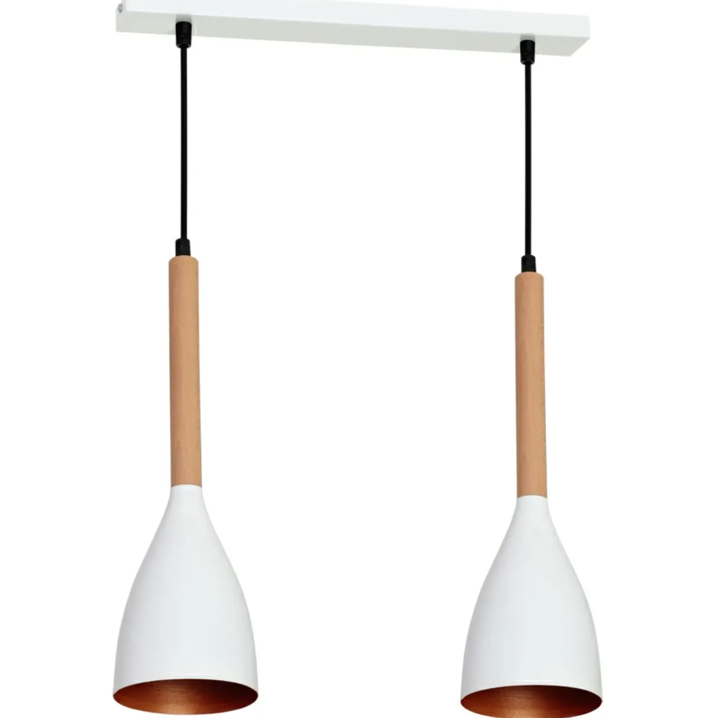 Flash Sale Sklep Kaja Podwójna lampa wisząca z dekoracyjnym drewnem LX 9107 z serii MUZA