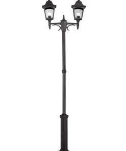 Podwójna latarnia ogrodowa, czarna CP8-BLACK z serii CHAPEL*Sklep Kaja Flash Sale