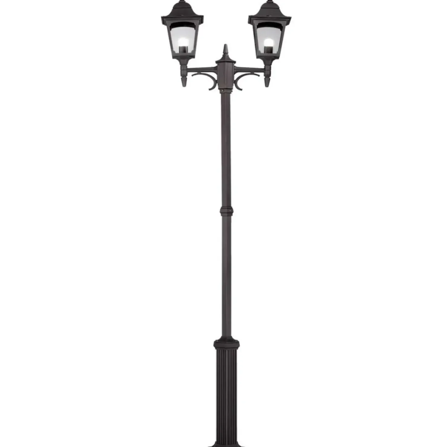Podwójna latarnia ogrodowa, czarna CP8-BLACK z serii CHAPEL*Sklep Kaja Flash Sale