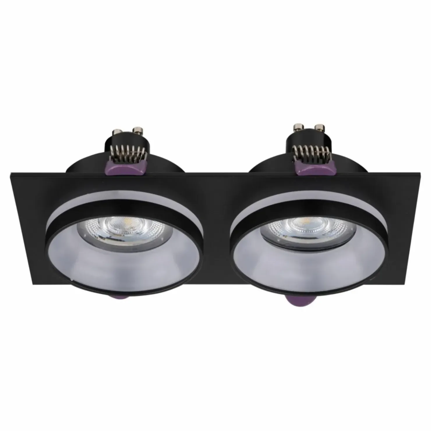 Podwójna, podtynkowa oprawa na żarówki GU10 TK 6925 JET BLACK | Kaja*Sklep Kaja Outlet