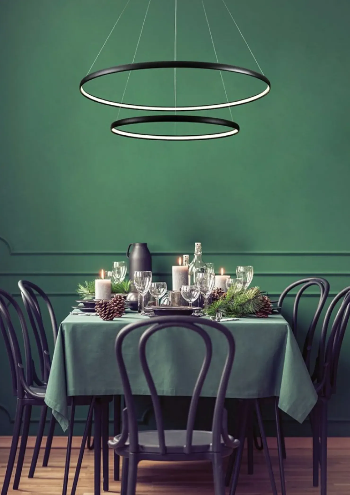 Clearance Sklep Kaja Podwójna złota lampa LED PL210503-800+1200-GD CARLO | Kaja