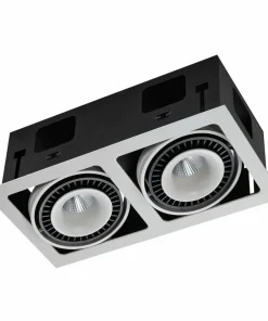 Podwójne oczko wpustowe GL7116-2/36W WH+BL ALESSO | Kaja Oświetlenie*Sklep Kaja Outlet