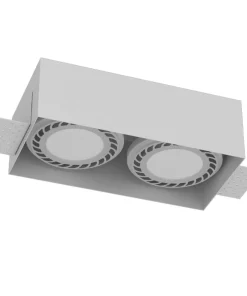 Podwójne oczko wpustowe 12x24,2cm GU10/ES111 ANT 3271 z serii CAGE*Sklep Kaja Store