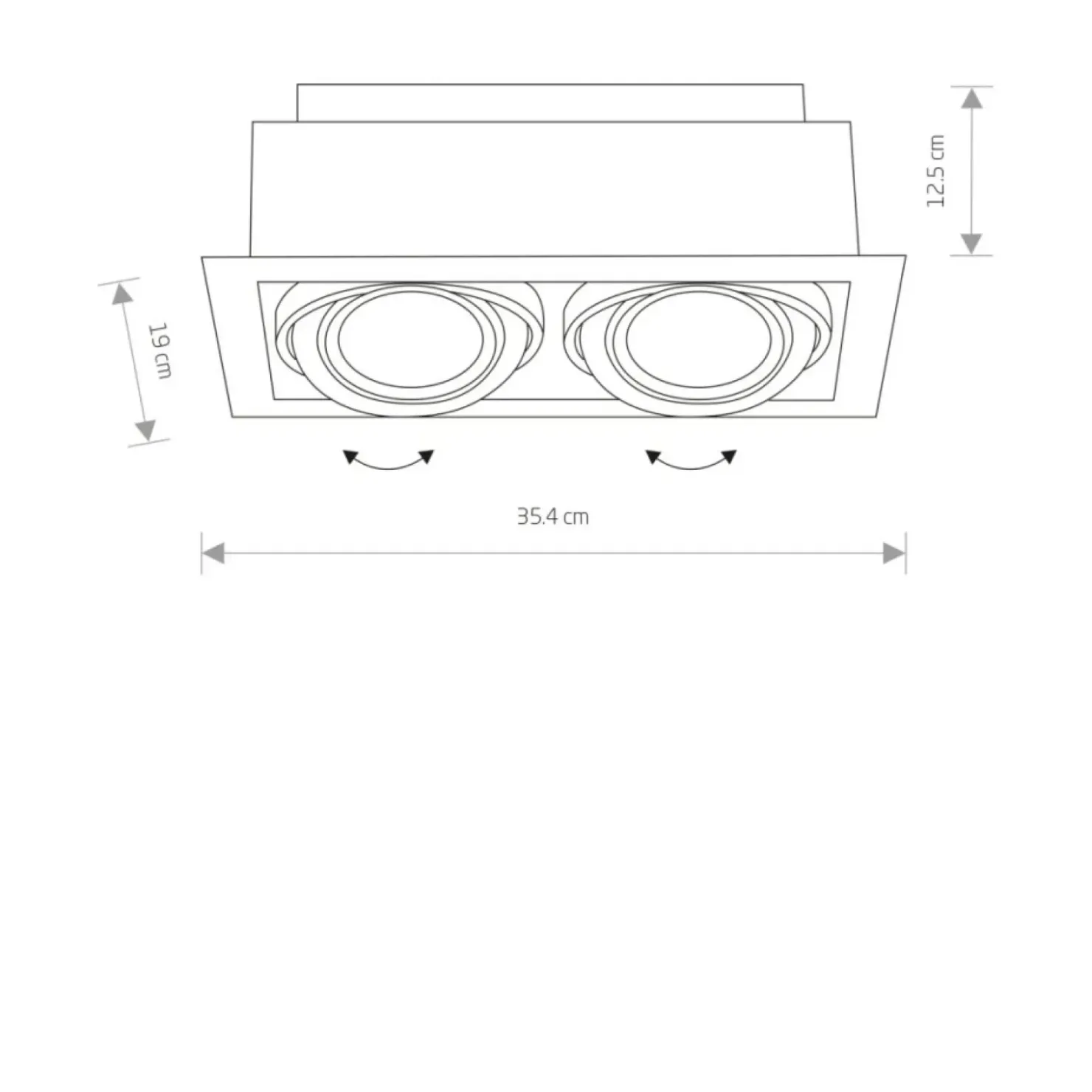 Podwójny, downlight, spot, trzonek GU10 9574 | Kaja Oświetlenie*Sklep Kaja Sale
