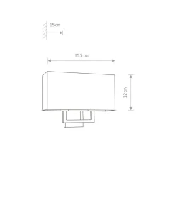 Podwójny kinkiet z m, geometrycznym kloszem 9304 | Kaja*Sklep Kaja Clearance