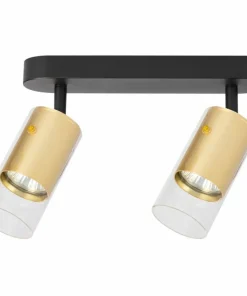 Cheap Sklep Kaja Podwójny reflektor sufitowy ze złotymi tubami ML0691 RICKY | Kaja