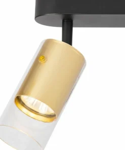 Cheap Sklep Kaja Podwójny reflektor sufitowy ze złotymi tubami ML0691 RICKY | Kaja