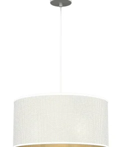 Flash Sale Sklep Kaja Pojedyncza, biało-złota lampa wisząca LX 5266 z serii LOFT SHADE