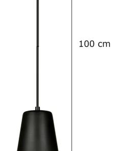 Hot Sklep Kaja Pojedyncza czarno-złota lampa wisząca z kloszem 415/1 | Kaja