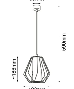 Flash Sale Sklep Kaja Pojedyncza, dekoracyjna lampa wisząca ANT 5023 ALKAZA | Kaja