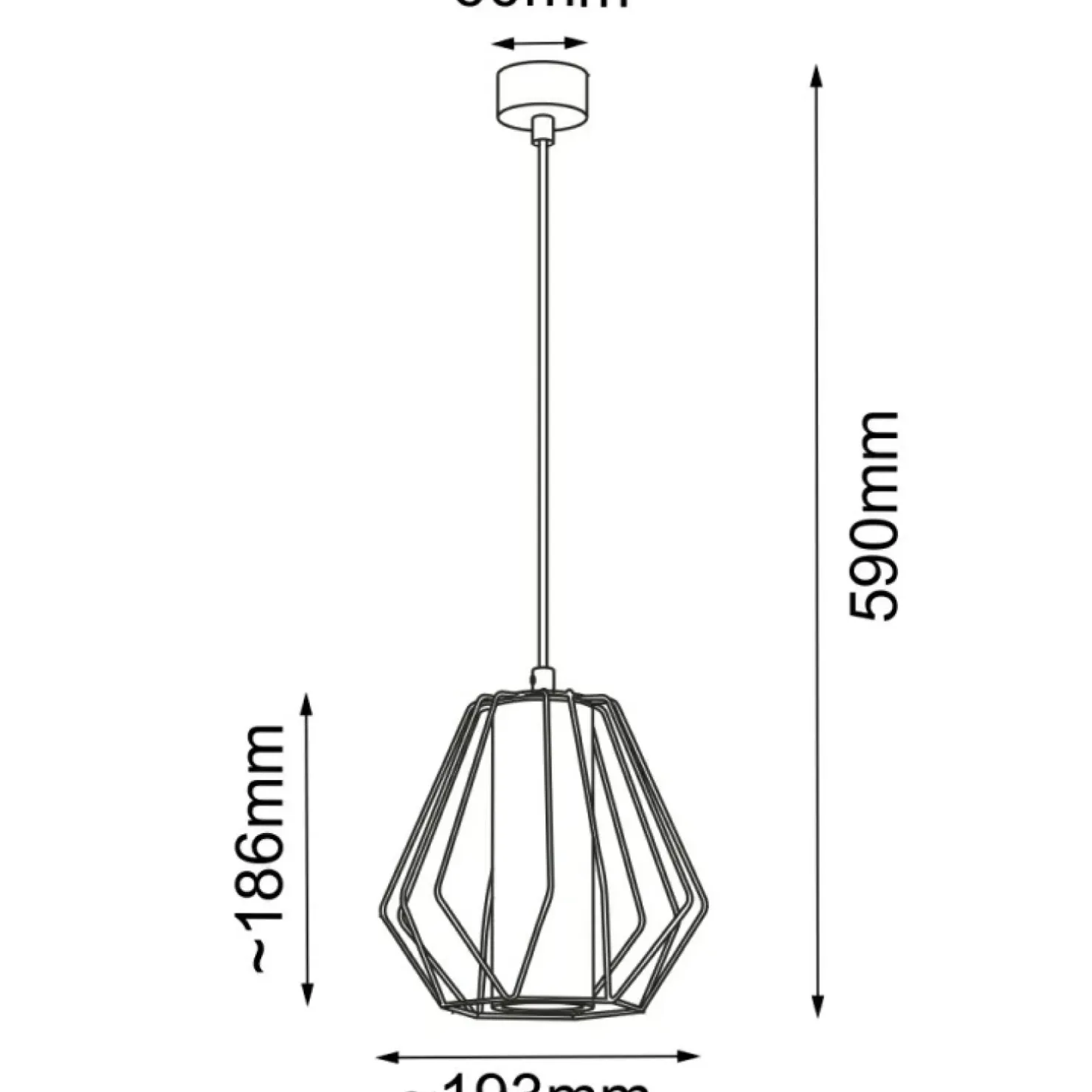 Flash Sale Sklep Kaja Pojedyncza, dekoracyjna lampa wisząca ANT 5023 ALKAZA | Kaja