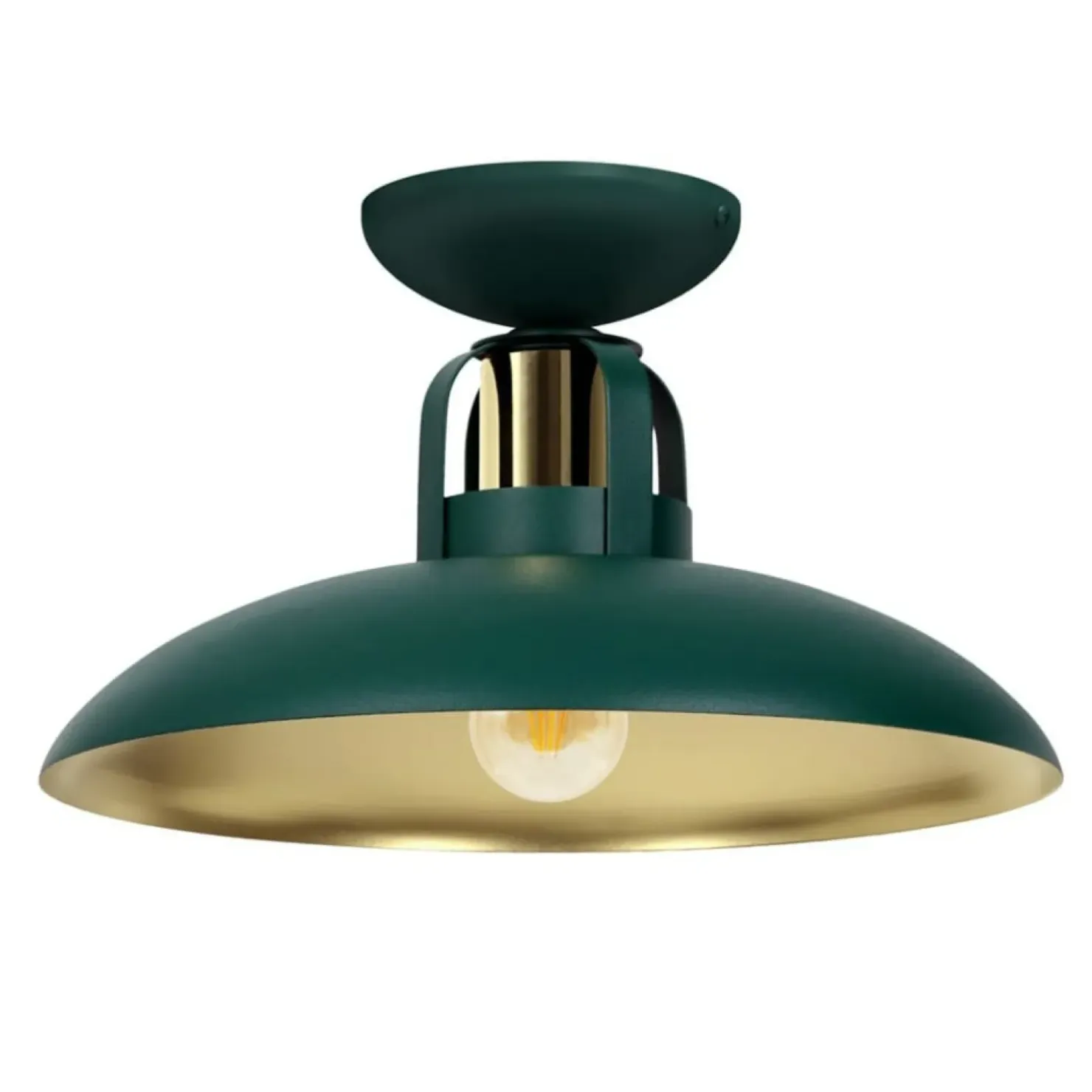 Store Sklep Kaja Pojedyncza lampa sufitowa w kolorze zielonym MLP7708 z serii FELIX | Kaja Oświet