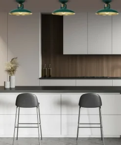 Store Sklep Kaja Pojedyncza lampa sufitowa w kolorze zielonym MLP7708 z serii FELIX | Kaja Oświet