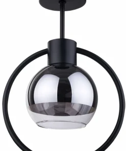 Flash Sale Sklep Kaja Pojedyncza lampa sufitowa ze srebrnym kloszem SIG 31890 z serii LINDA