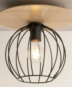 Best Sale Sklep Kaja Pojedyncza lampa sufitowa z drucianym kloszem SIG 32354 - CYBER KOŁO