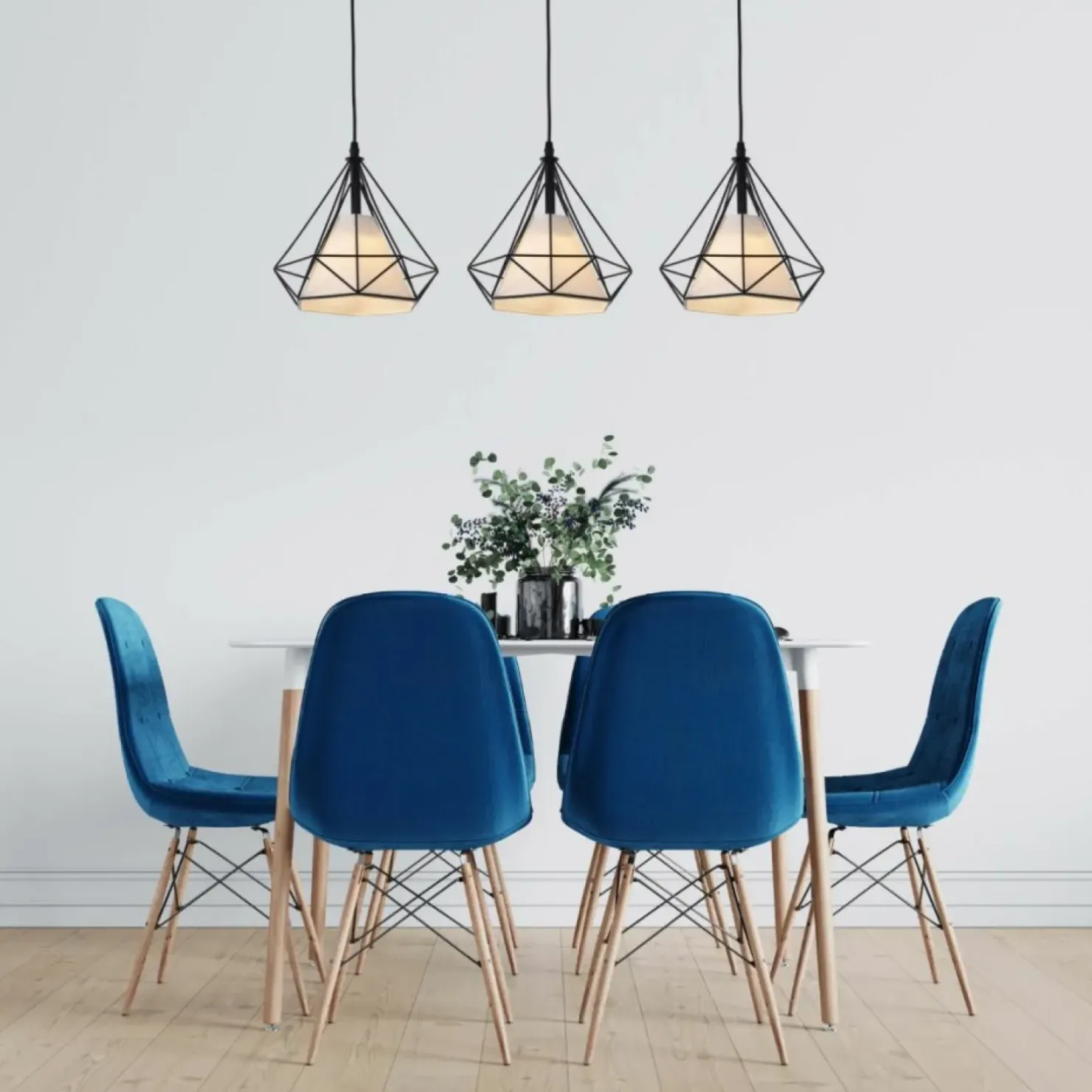 Hot Sklep Kaja Pojedyncza lampa wisząca do jadalni LP-076/1P BK NOLA | Kaja