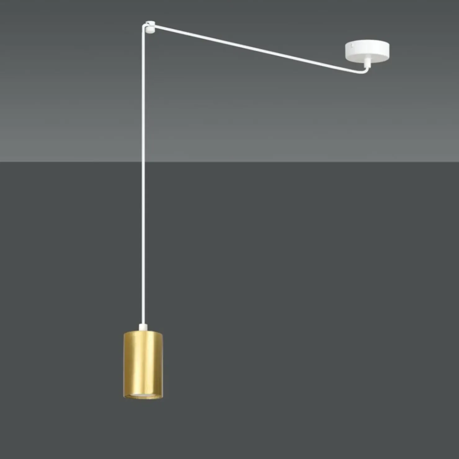Outlet Sklep Kaja Pojedyncza lampa wisząca w kolorze złotym 527/1 | Kaja Oświetlenie