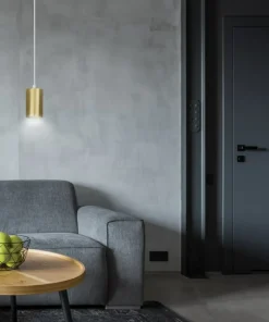 Outlet Sklep Kaja Pojedyncza lampa wisząca w kolorze złotym 527/1 | Kaja Oświetlenie