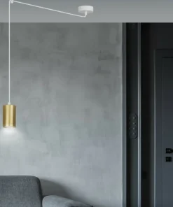 Outlet Sklep Kaja Pojedyncza lampa wisząca w kolorze złotym 527/1 | Kaja Oświetlenie