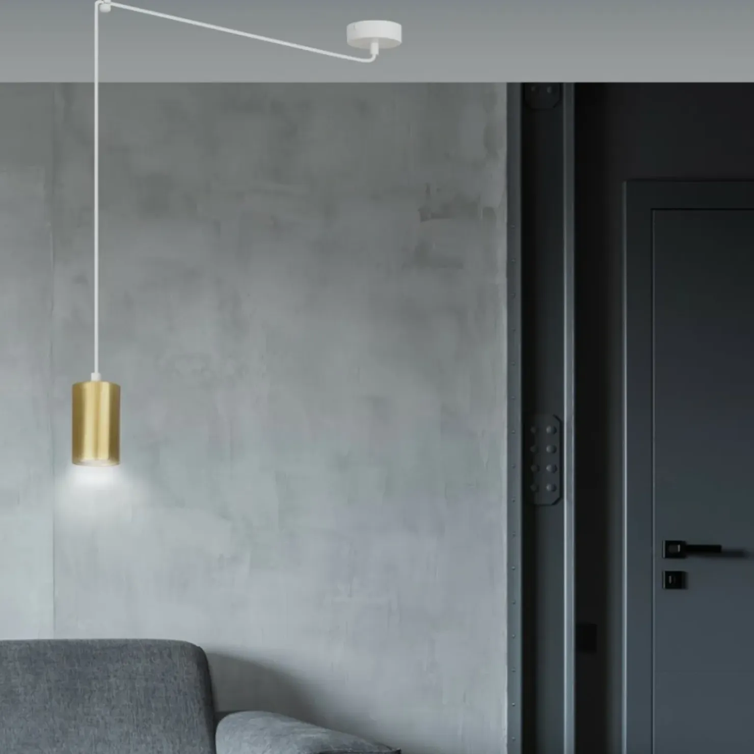 Outlet Sklep Kaja Pojedyncza lampa wisząca w kolorze złotym 527/1 | Kaja Oświetlenie