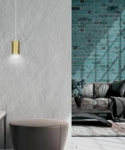 Outlet Sklep Kaja Pojedyncza lampa wisząca w kolorze złotym 527/1 | Kaja Oświetlenie