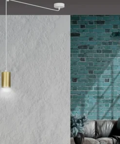 Outlet Sklep Kaja Pojedyncza lampa wisząca w kolorze złotym 527/1 | Kaja Oświetlenie