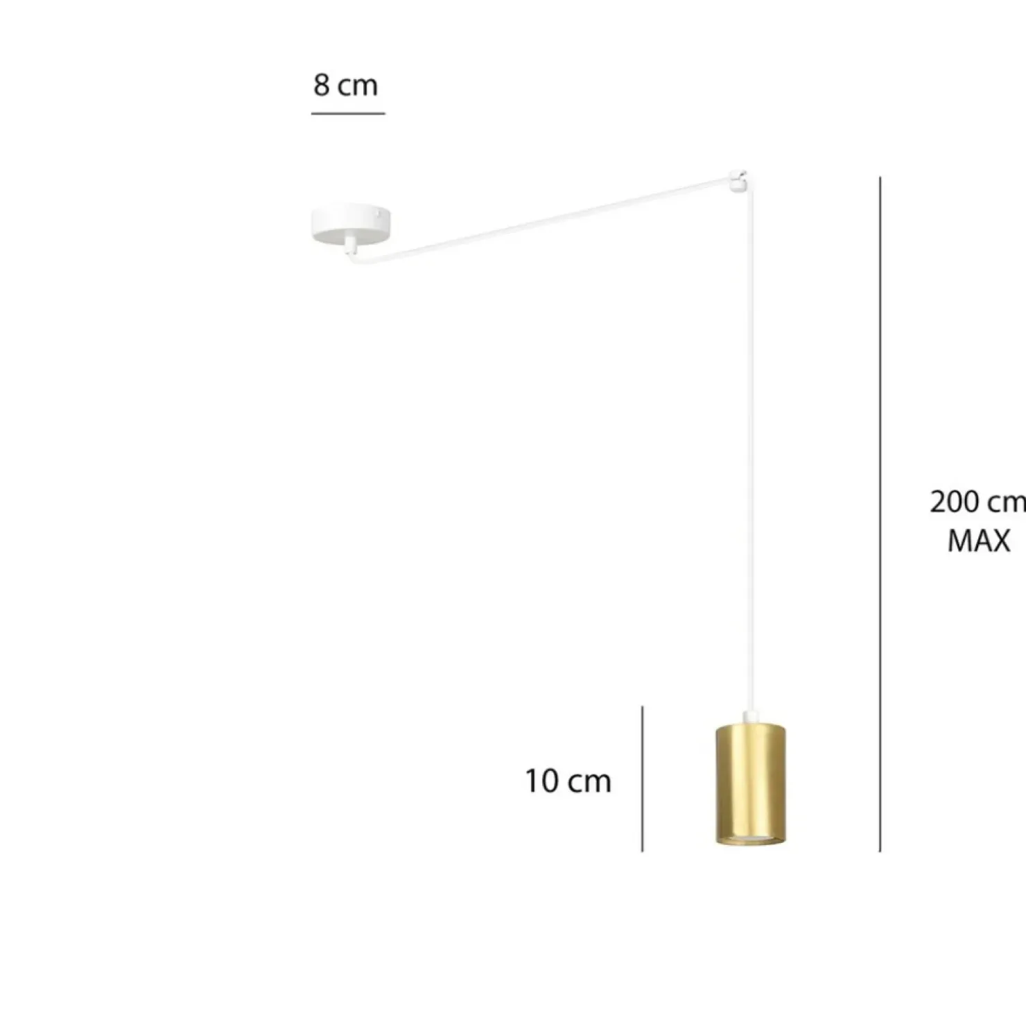 Outlet Sklep Kaja Pojedyncza lampa wisząca w kolorze złotym 527/1 | Kaja Oświetlenie