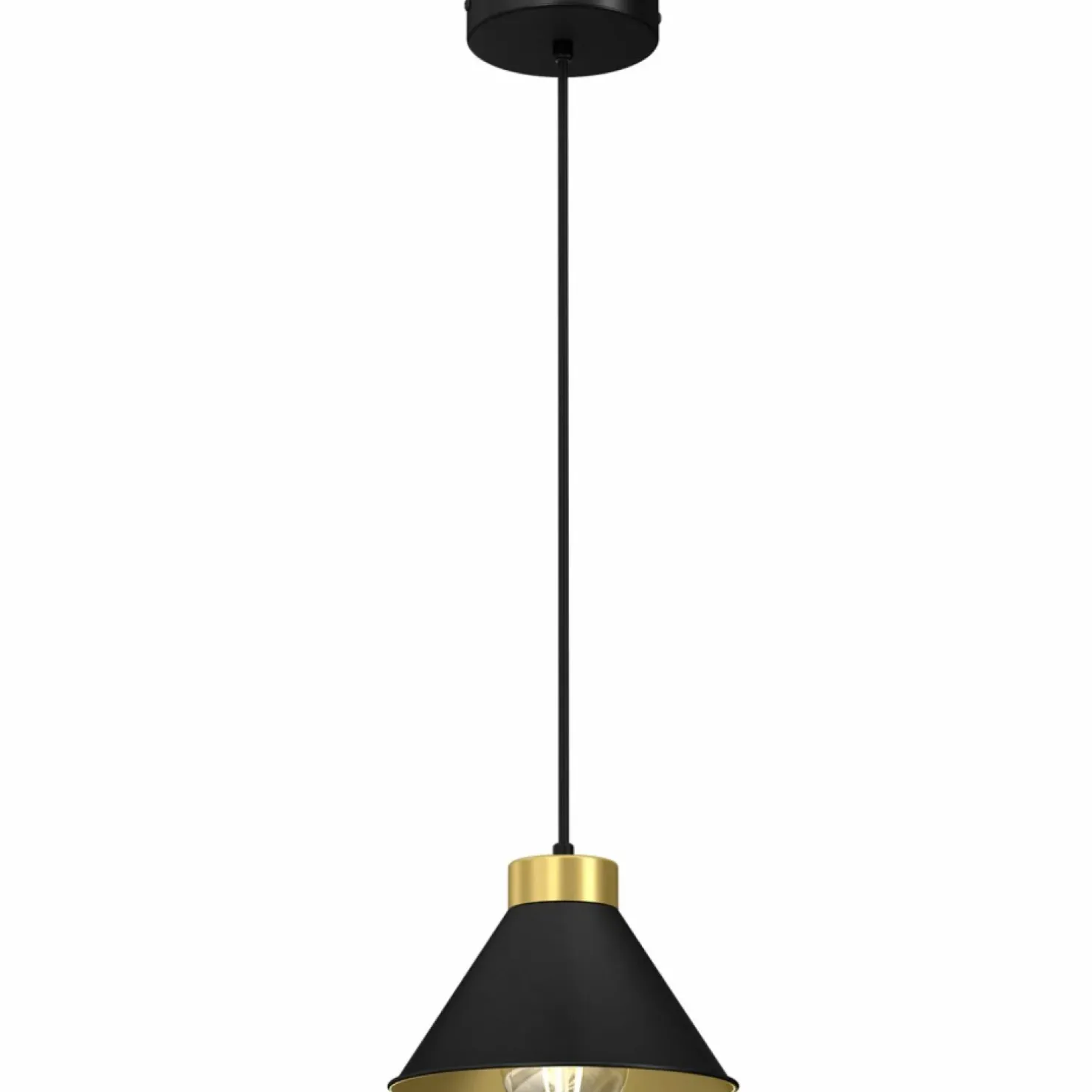 Sale Sklep Kaja Pojedyncza lampa wisząca w kolorze czarno-złotym LX 0627 z serii DEMET