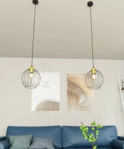 New Sklep Kaja Pojedyncza lampa wisząca z drucainym kloszem 1368/1 z serii NANDO