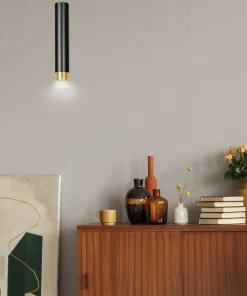 Outlet Sklep Kaja Pojedyncza lampa wisząca ze złotym elementem 644/1 | Kaja Oświetlenie