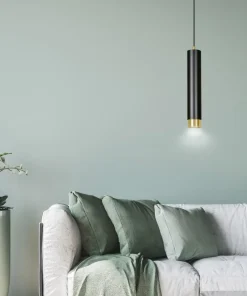 Outlet Sklep Kaja Pojedyncza lampa wisząca ze złotym elementem 644/1 | Kaja Oświetlenie