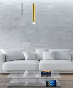 Best Sale Sklep Kaja Pojedyncza lampa wisząca, złota, ledowa tuba ML5713 z serii GOLDIE | Kaja Oświet