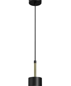 Store Sklep Kaja Pojedyncza lampa wisząca, złote elementy MLP7760 z serii ARENA | Kaja Oświetleni