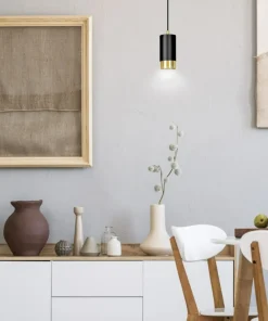 Flash Sale Sklep Kaja Pojedyncza lampa wisząca ze złotym zdobieniem 817/1 | Kaja Oświetlenie